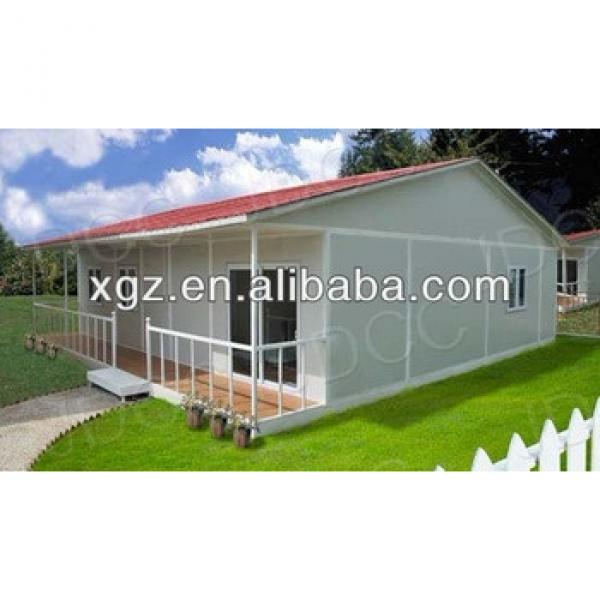 Slop roof steel frame prefabricated residential house #1 image