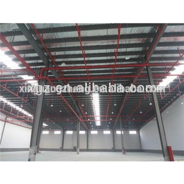 colour cladding anti-seismic steel structure warehouse with 10t crane #1 image