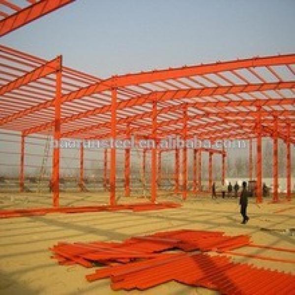 Costruction prefabricated large span steel structure light steel building/warehouse #1 image