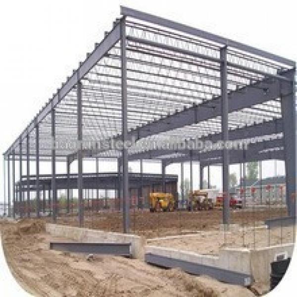 Prefabricated light steel structure roof trusses warehouse for warehouse wall steel frame #1 image