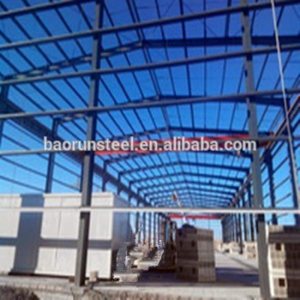 Q235B/Q345 H beam sandwich panel wall cladding steel structure warehouse with high quality #1 image