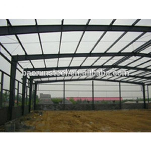Flat pack prefabricated steel structure warehouses with glass wool insulation #1 image