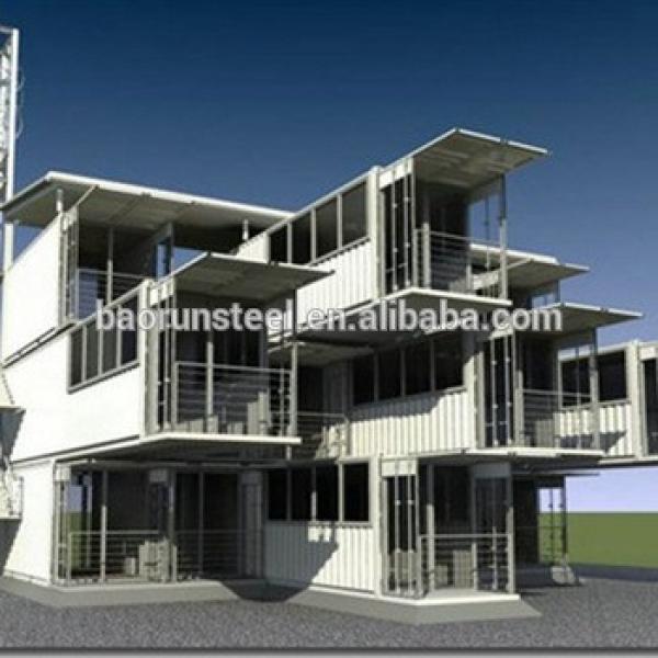 prefab stackable container houses/offices light steel structure house #1 image
