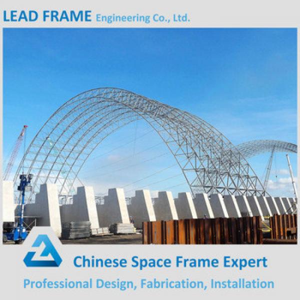 Pre engineering Curved Roof Steel Structure Shed With Sandwich Panel of Coal Storage #1 image