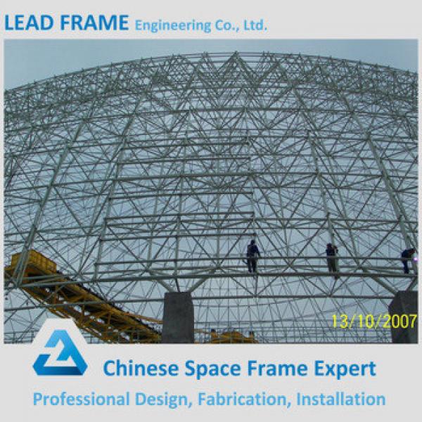 flexible customized design steel space frame for limestone storage domes #1 image