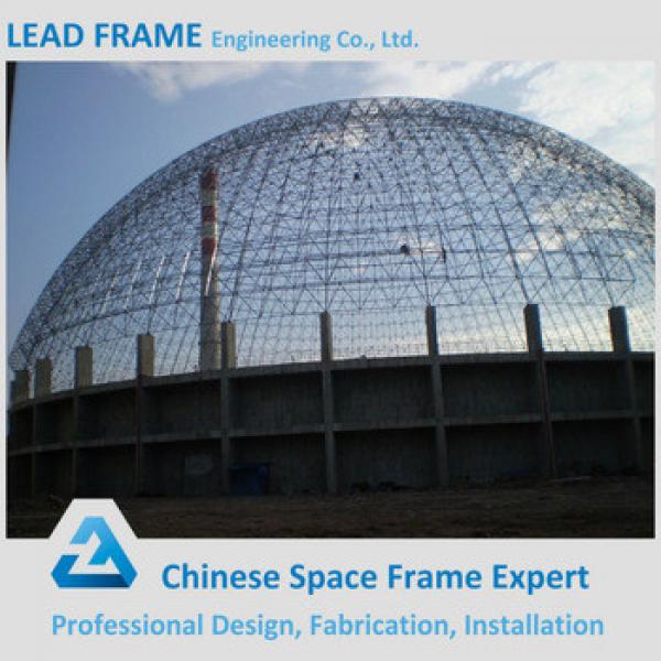 low cost steel space frame for limestone storage domes #1 image