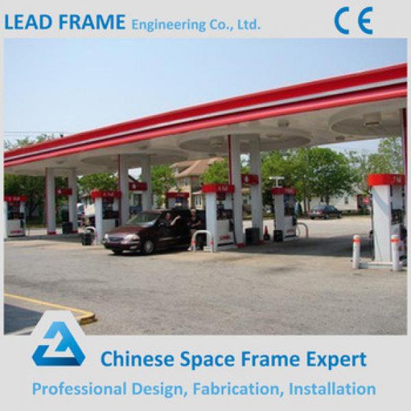 Steel space frame roof system petrol station construction #1 image