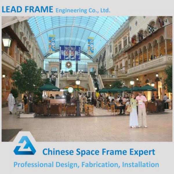 Shopping mall docarative glass celling steel structure #1 image