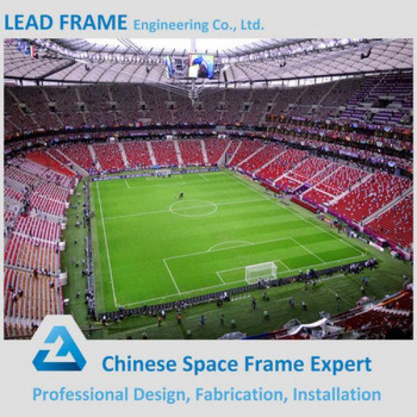 anti-falling prefab space frame sports hall arch steel building #1 image