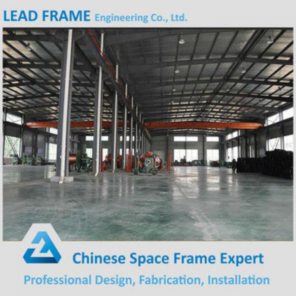 Outdoor Galvanized Prefab Steel Frame Workshop with Large Span Roof #1 image