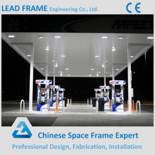 Light Selfweight Steel Space Frame Gas Station Canopy Metal Roof #1 image