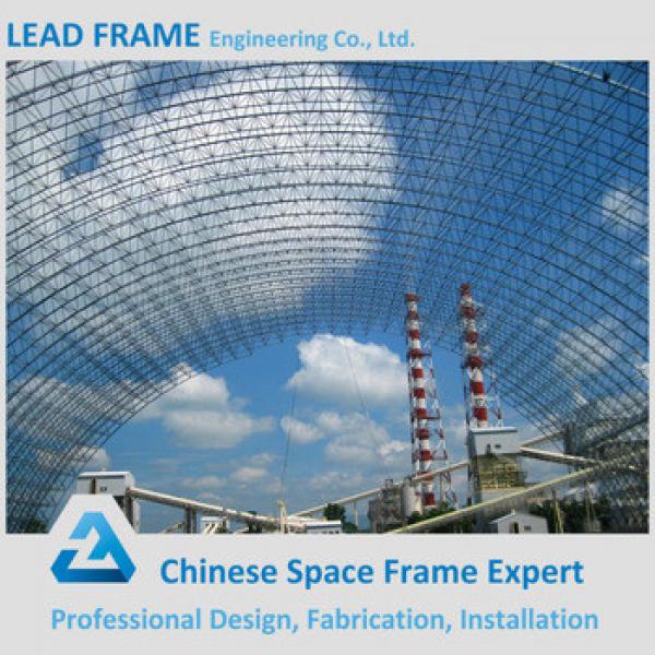 Prefab Light Steel Space Frame Arch Roofing Truss for Coal Storage #1 image