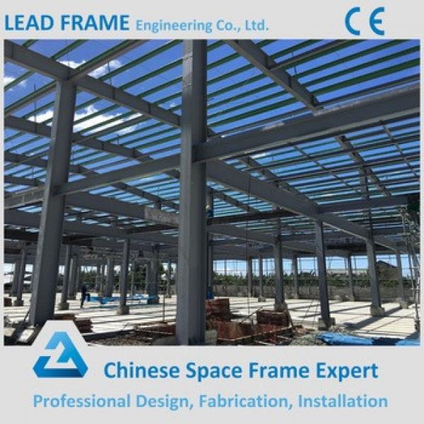 High quality double slopes prefabricated steel frame workshop #1 image