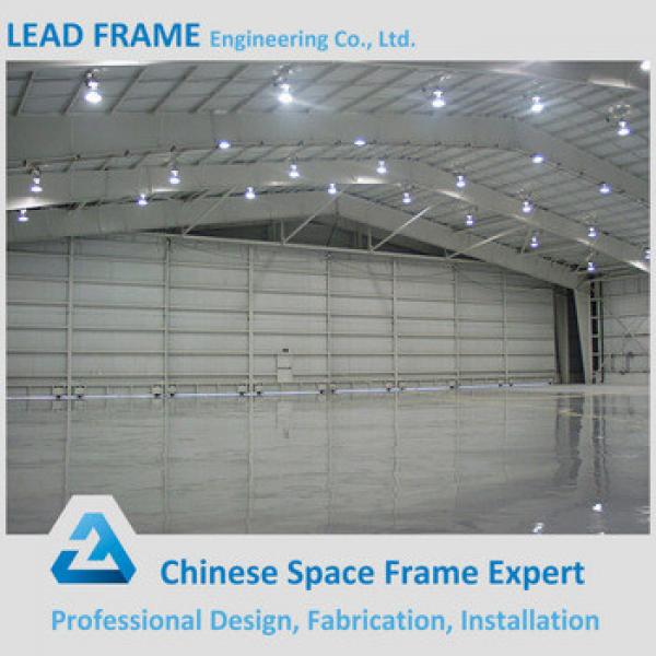 Economical prefabricated construction design steel structure arch hangar #1 image