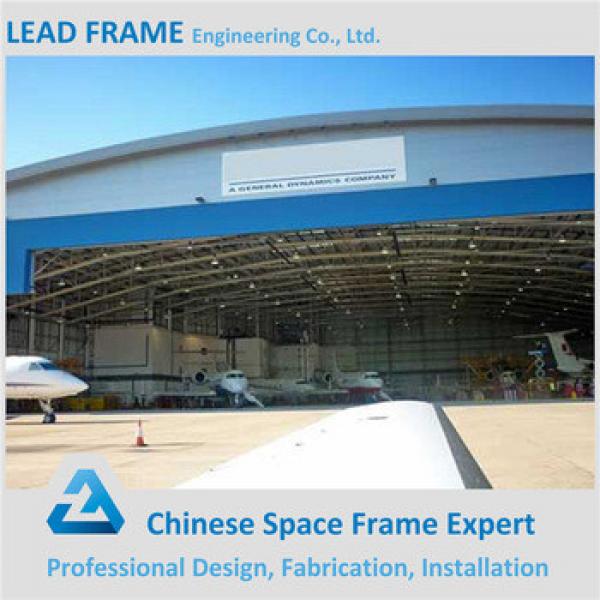 large span fireproof steel space frame prefabricated arched hangar #1 image