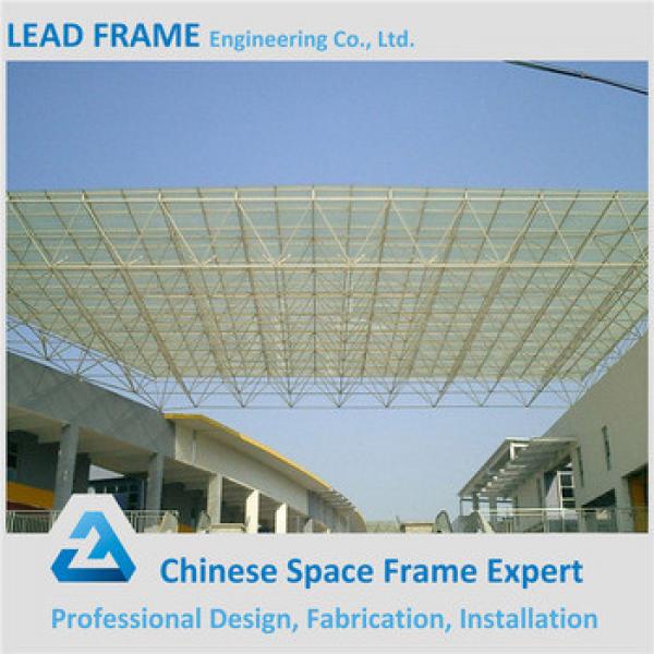 Prefab Light Gauge FRP Skylight Roof Steel Space Truss Structure For Workshop #1 image
