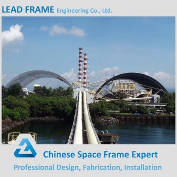Economic Steel Space Frame Structure for Semicircular Coal Yard Storage #1 image