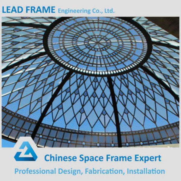 Prefabricated Color Glass Steel Syructure Frame Dome Skylight #1 image