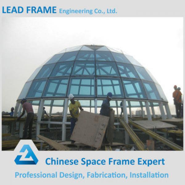 Fast Installation Famous Design Pre-engineering Steel Structure Glass Dome Cover #1 image
