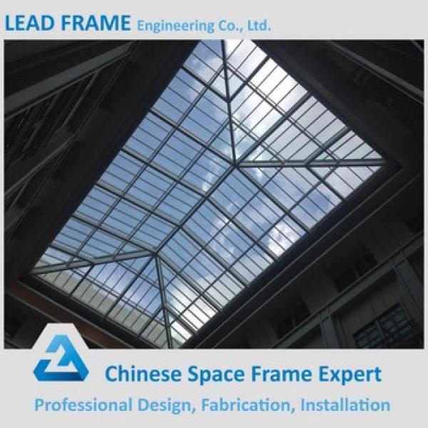 Steel Frame Structure Atrium with Glass Roof Cover #1 image