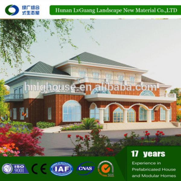 Decorated 2-storey elegant Prefabricated House Pvc #1 image